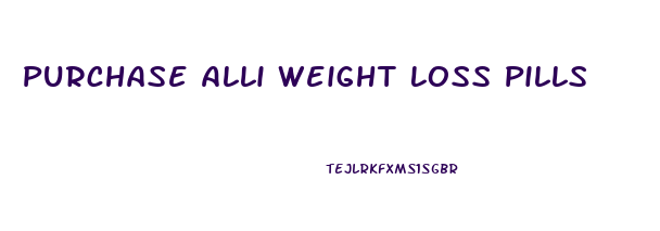 Purchase Alli Weight Loss Pills