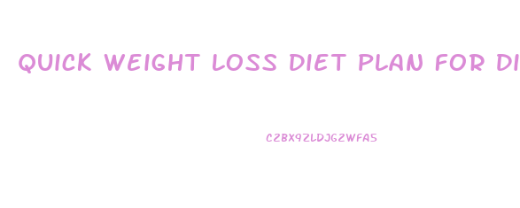 Quick Weight Loss Diet Plan For Diabetics