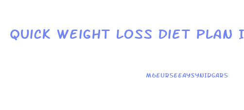 Quick Weight Loss Diet Plan In Telugu