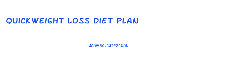 Quickweight Loss Diet Plan