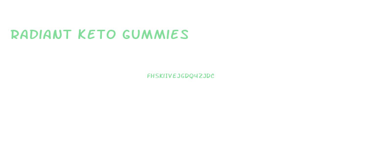 Radiant Keto Gummies