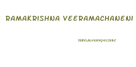 Ramakrishna Veeramachaneni Diet For Weight Loss
