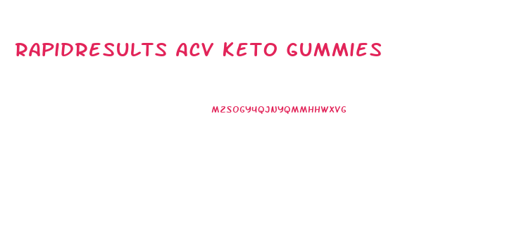 Rapidresults Acv Keto Gummies