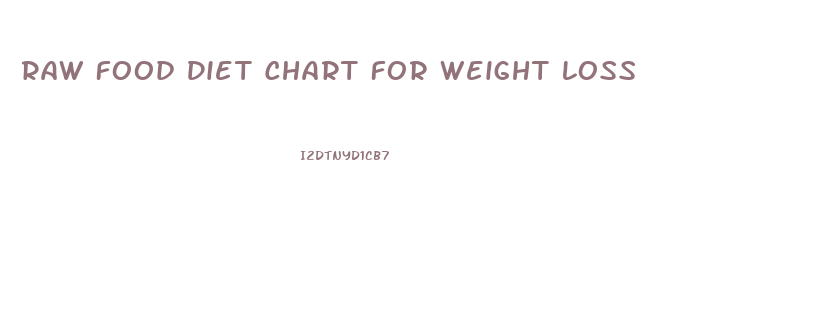 Raw Food Diet Chart For Weight Loss