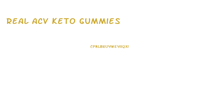 Real Acv Keto Gummies