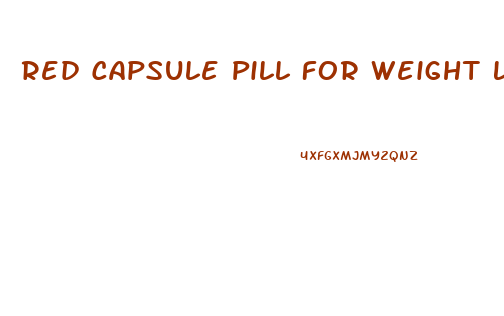 Red Capsule Pill For Weight Loss