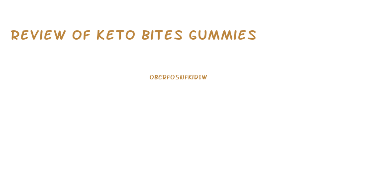 Review Of Keto Bites Gummies
