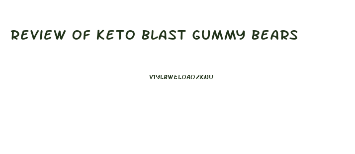 Review Of Keto Blast Gummy Bears