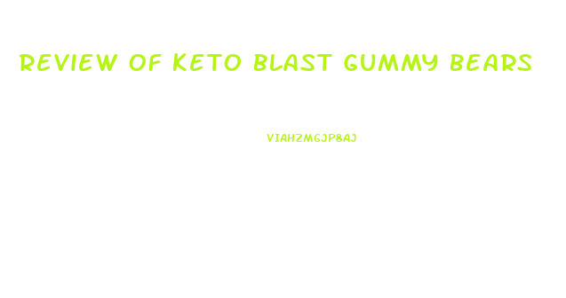 Review Of Keto Blast Gummy Bears