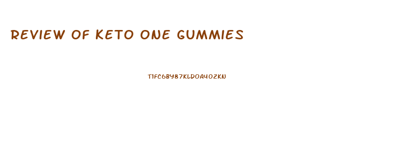 Review Of Keto One Gummies