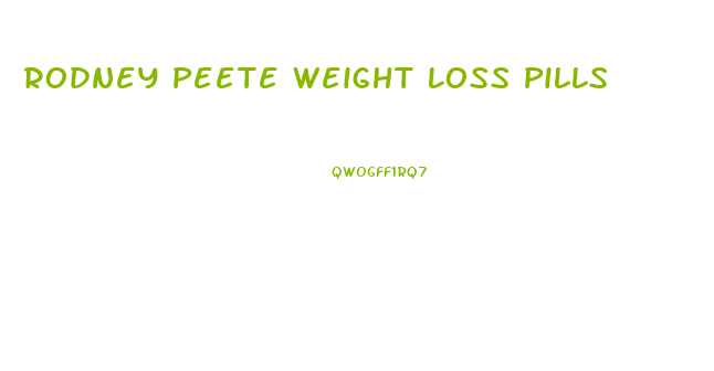 Rodney Peete Weight Loss Pills