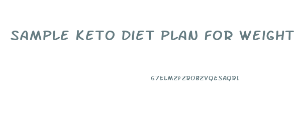 Sample Keto Diet Plan For Weight Loss