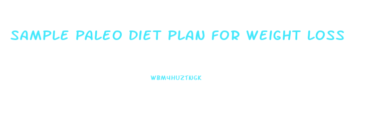 Sample Paleo Diet Plan For Weight Loss