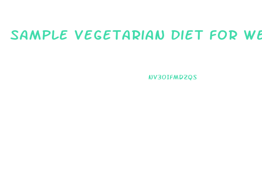 Sample Vegetarian Diet For Weight Loss