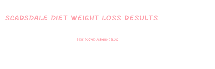 Scarsdale Diet Weight Loss Results