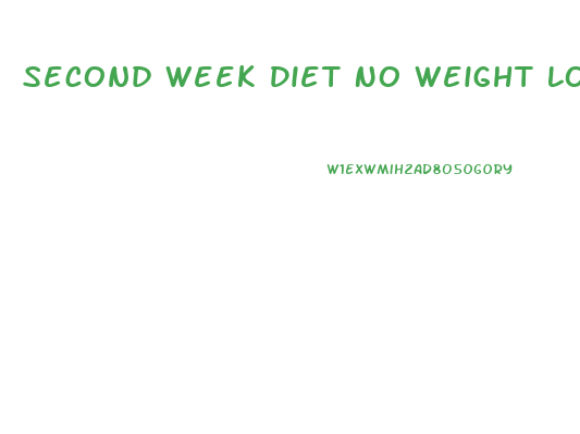 Second Week Diet No Weight Loss