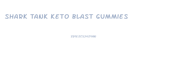 Shark Tank Keto Blast Gummies