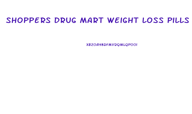 Shoppers Drug Mart Weight Loss Pills
