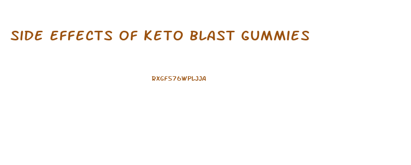 Side Effects Of Keto Blast Gummies