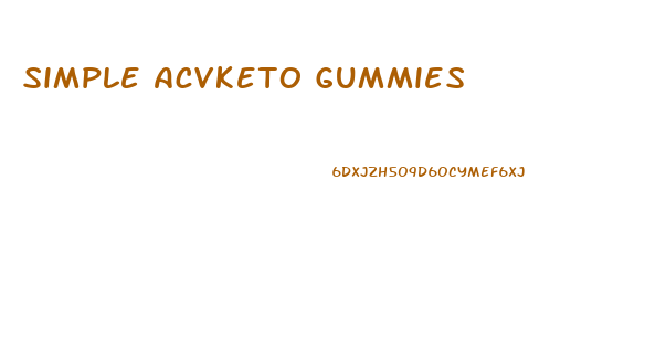 Simple Acvketo Gummies