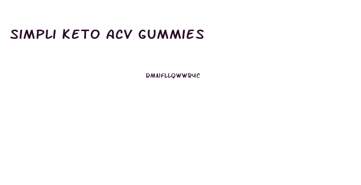 Simpli Keto Acv Gummies