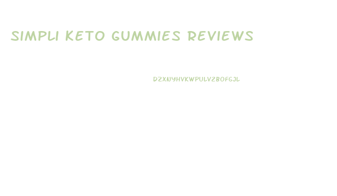 Simpli Keto Gummies Reviews