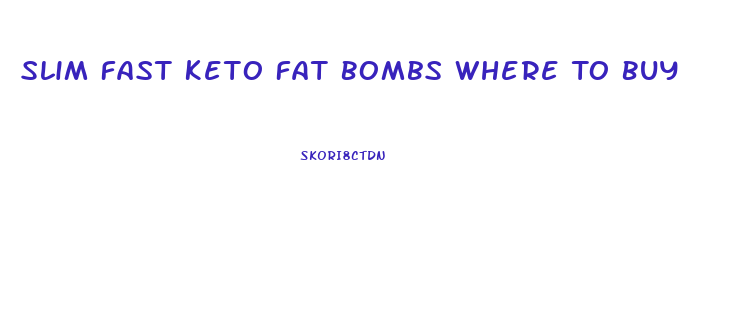 Slim Fast Keto Fat Bombs Where To Buy