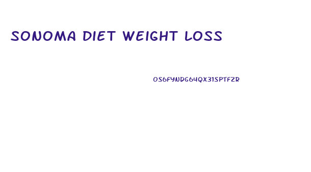 Sonoma Diet Weight Loss