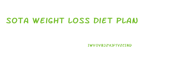 Sota Weight Loss Diet Plan