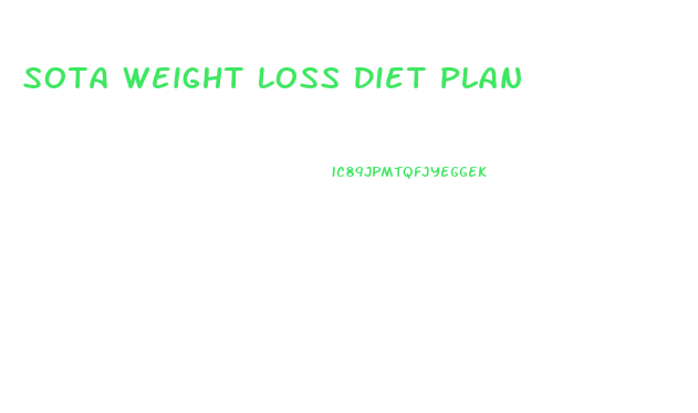 Sota Weight Loss Diet Plan