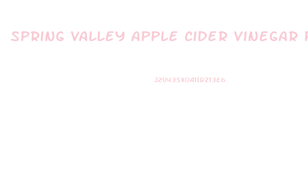 Spring Valley Apple Cider Vinegar Pills Weight Loss Reviews