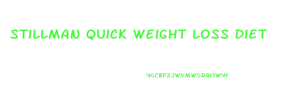 Stillman Quick Weight Loss Diet