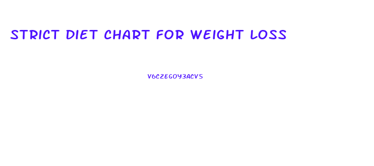 Strict Diet Chart For Weight Loss