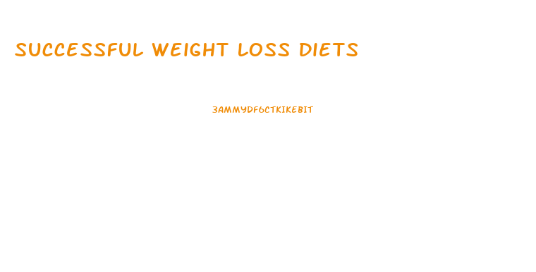 Successful Weight Loss Diets