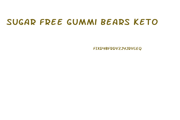 Sugar Free Gummi Bears Keto