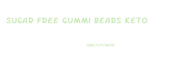 Sugar Free Gummi Bears Keto