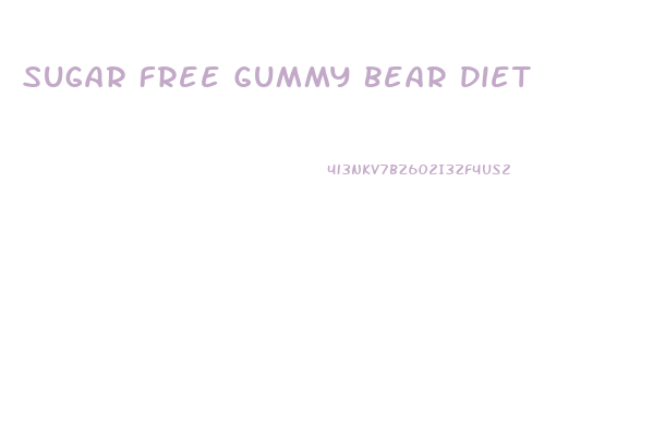 Sugar Free Gummy Bear Diet