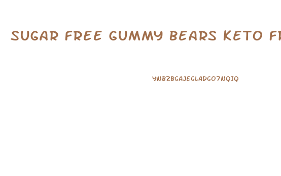 Sugar Free Gummy Bears Keto Friendly