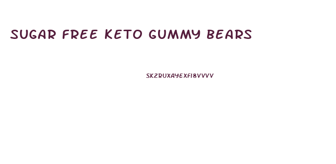 Sugar Free Keto Gummy Bears