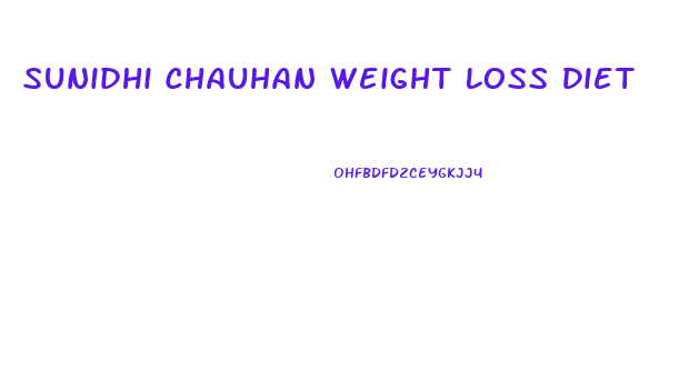 Sunidhi Chauhan Weight Loss Diet