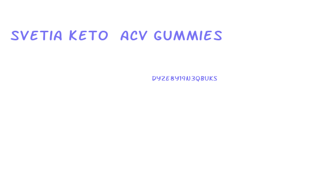 Svetia Keto Acv Gummies