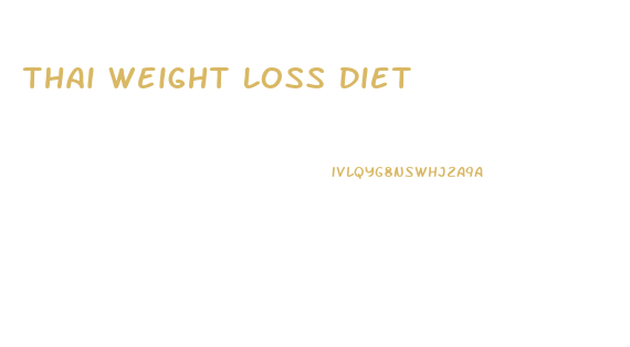 Thai Weight Loss Diet