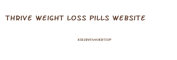 Thrive Weight Loss Pills Website