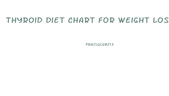 Thyroid Diet Chart For Weight Loss