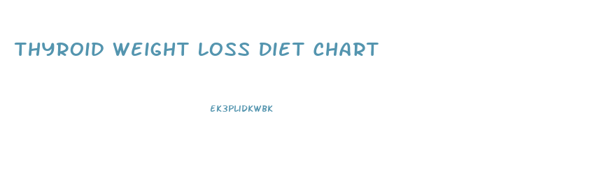 Thyroid Weight Loss Diet Chart