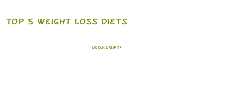 Top 5 Weight Loss Diets