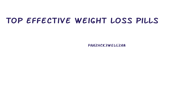 Top Effective Weight Loss Pills