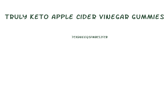 Truly Keto Apple Cider Vinegar Gummies