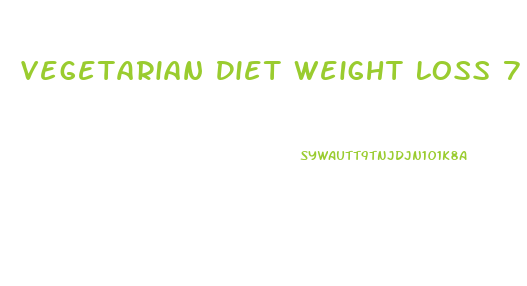 Vegetarian Diet Weight Loss 7 Day Plan